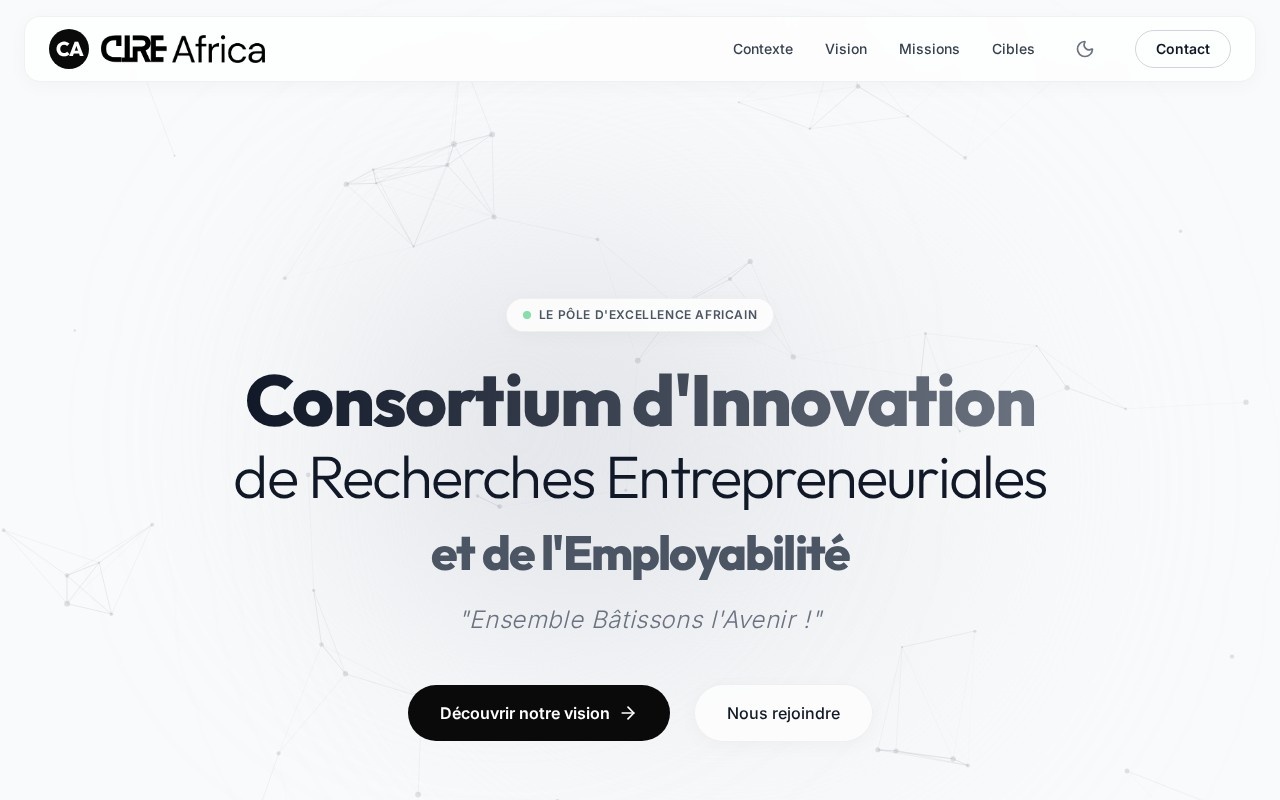 Capture d'écran cire.africa