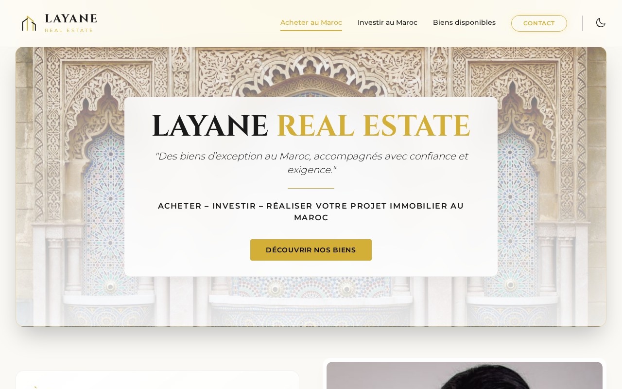 Capture d'écran layanerealestate.com